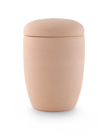 Keramische urn van ruwe klei