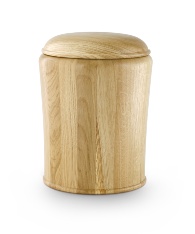 Eiken urn wit gebeitst