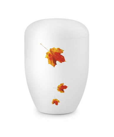 Biologisch afbreekbare urn wit indian summer