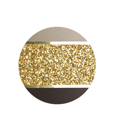 Biologisch afbreekbare urn cr&egrave;me en zwart goud glinsterend d&eacute;cor
