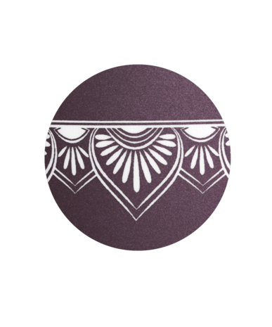 Biologisch afbreekbare urn paars mandala decoratie