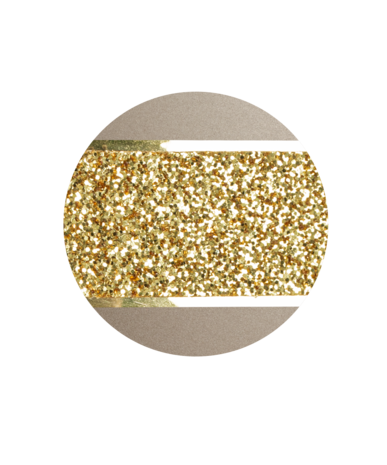Biologisch afbreekbare urn lichtbruin glinsterend goud decoratie