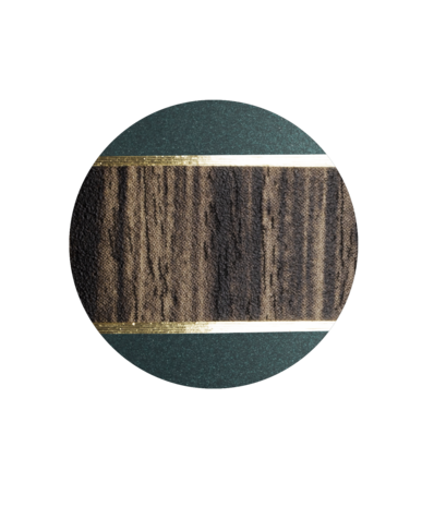Biologisch afbreekbare urn donkergroen zebra hout decoratie