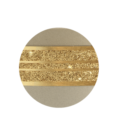 Biologisch afbreekbare urn cr&egrave;me gouden decoratie