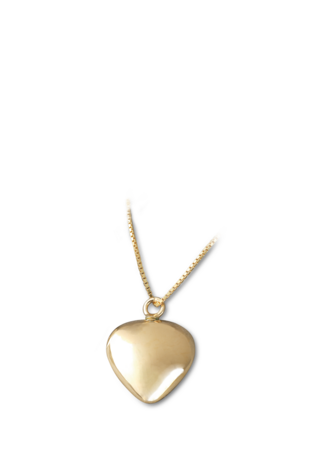 Assierraad klein 14 karaat goud (585) hart vorm