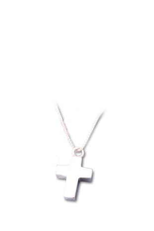 Assierraad klein zilver kruis vorm