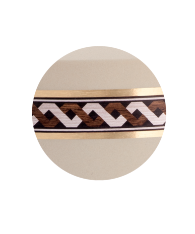 Biologisch afbreekbare urn creme golven decoratie