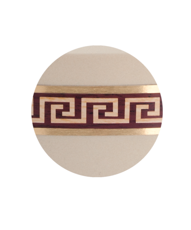 Biologisch afbreekbare urn creme meander decoratie