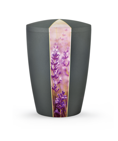 Biologisch afbreekbare urn grijs lavendel