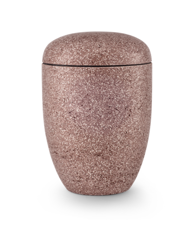 Biologisch afbreekbare urn rood steenlook
