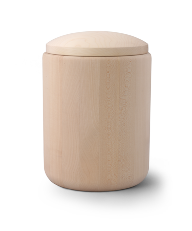 Esdoorn houten urn om te schilderen