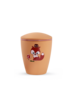 Biologisch afbreekbare kinder urn oranje met vos